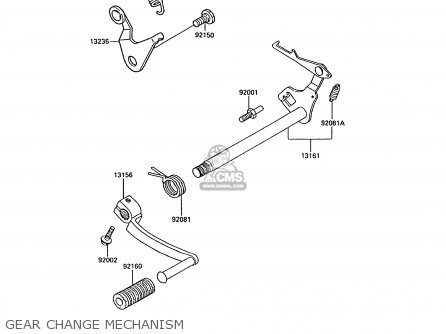 GEAR CHANGE MECHANISM - AR50C10 1992 EUROPE UK NL GR SA