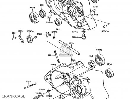 CRANKCASE - AR50C10 1992 EUROPE UK NL GR SA