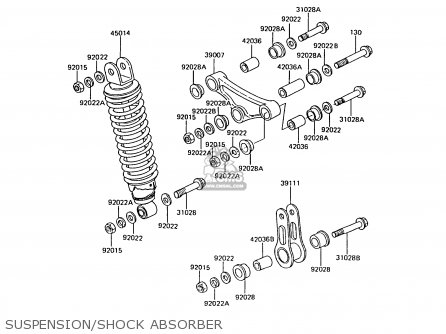 SUSPENSION/SHOCK ABSORBER - AR50C10 1992 EUROPE UK NL GR SA