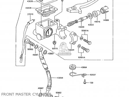 FRONT MASTER CYLINDER - AR50C10 1992 EUROPE UK NL GR SA