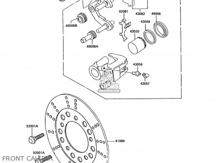 FRONT CALIPER - AR50C10 1992 EUROPE UK NL GR SA