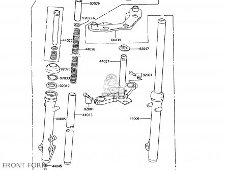 FRONT FORK - AR50C10 1992 EUROPE UK NL GR SA