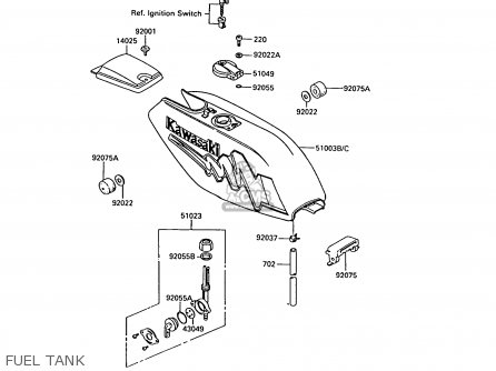 FUEL TANK - AR50C10 1992 EUROPE UK NL GR SA