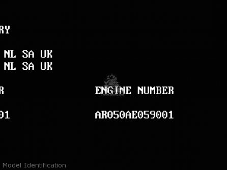 Model Identification - AR50C10 1992 EUROPE UK NL GR SA