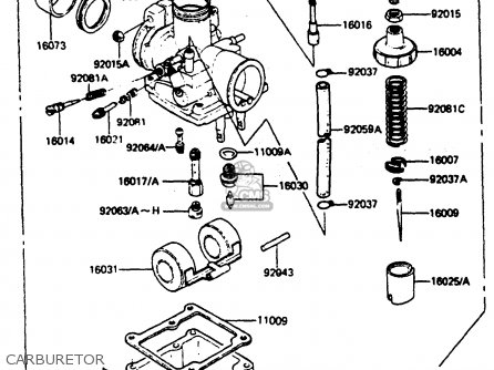 CARBURETOR - AR50C3 1985 EUROPE UK GR ST