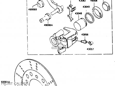 FRONT CALIPER - AR50C3 1985 EUROPE UK GR ST