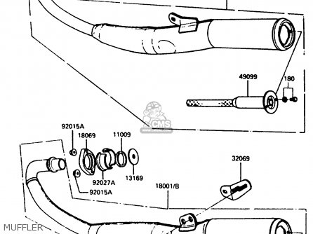 MUFFLER - AR50C4 1986 EUROPE UK GR