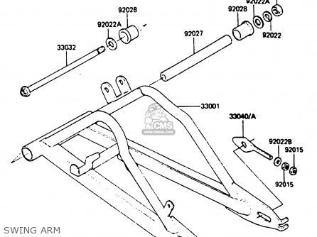 SWING ARM - AR50C4 1986 EUROPE UK GR