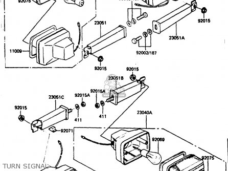 TURN SIGNAL - AR50C4 1986 EUROPE UK GR