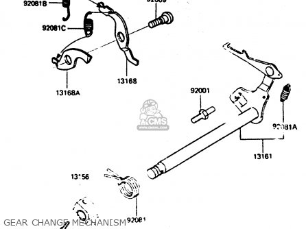 GEAR CHANGE MECHANISM - AR50C5 1987 EUROPE UK GR