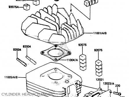 CYLINDER HEAD/CYLINDER - AR50C5 1987 EUROPE UK GR
