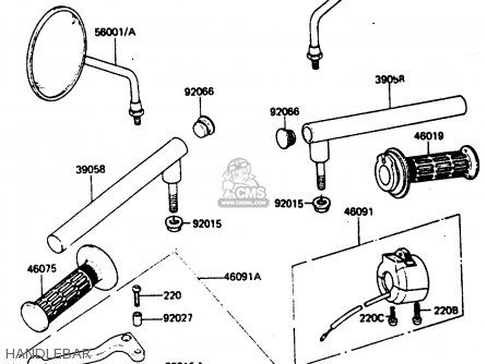 HANDLEBAR - AR50C5 1987 EUROPE UK GR