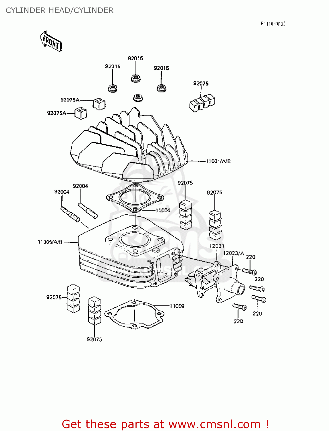 CYLINDER HEAD/CYLINDER AR50C6 1988 EUROPE UK GR
