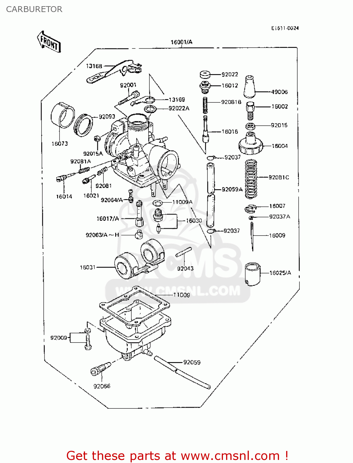 CARBURETOR AR50C6 1988 EUROPE UK GR