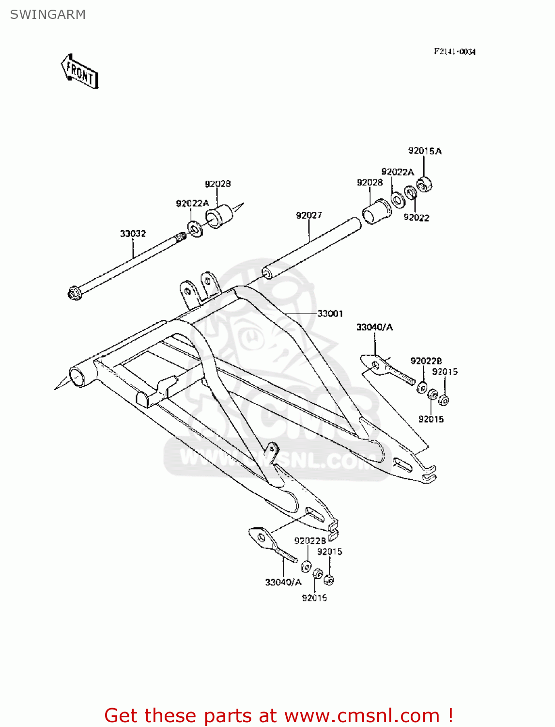SWINGARM AR50C6 1988 EUROPE UK GR
