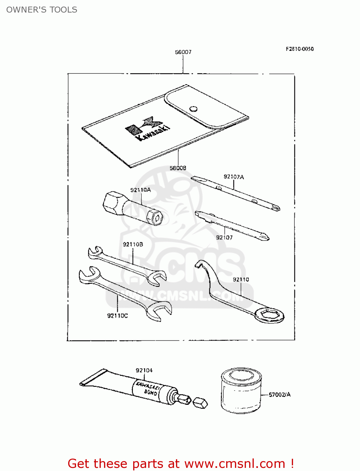 OWNER'S TOOLS AR50C6 1988 EUROPE UK GR