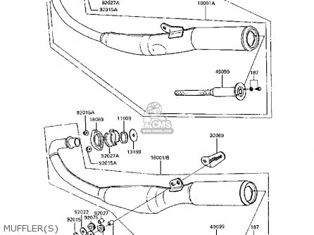 MUFFLER(S) - AR50C6 1988 EUROPE UK GR