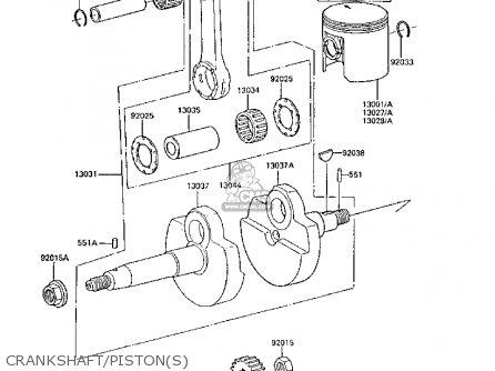 CRANKSHAFT/PISTON(S) - AR50C6 1988 EUROPE UK GR