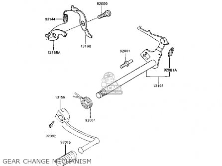 GEAR CHANGE MECHANISM - AR50C6 1988 EUROPE UK GR