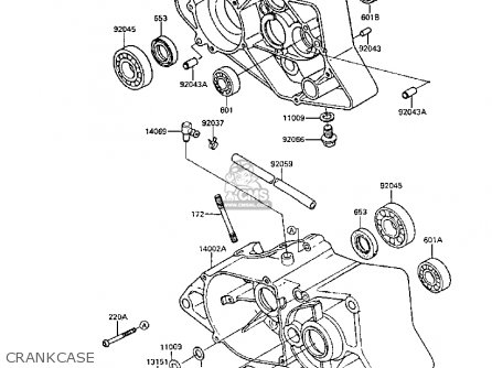 CRANKCASE - AR50C6 1988 EUROPE UK GR