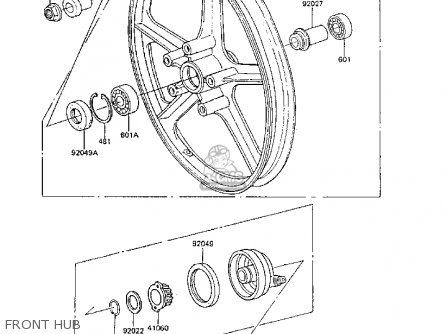 FRONT HUB - AR50C6 1988 EUROPE UK GR