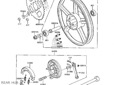 REAR HUB - AR50C6 1988 EUROPE UK GR