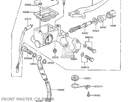 FRONT MASTER CYLINDER - AR50C6 1988 EUROPE UK GR