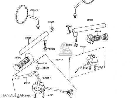 HANDLEBAR - AR50C6 1988 EUROPE UK GR