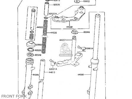 FRONT FORK - AR50C6 1988 EUROPE UK GR