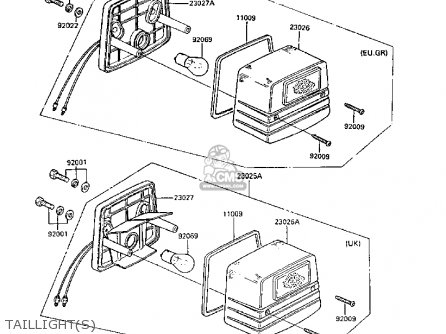 TAILLIGHT(S) - AR50C6 1988 EUROPE UK GR
