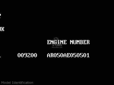 Model Identification - AR50C6 1988 EUROPE UK GR