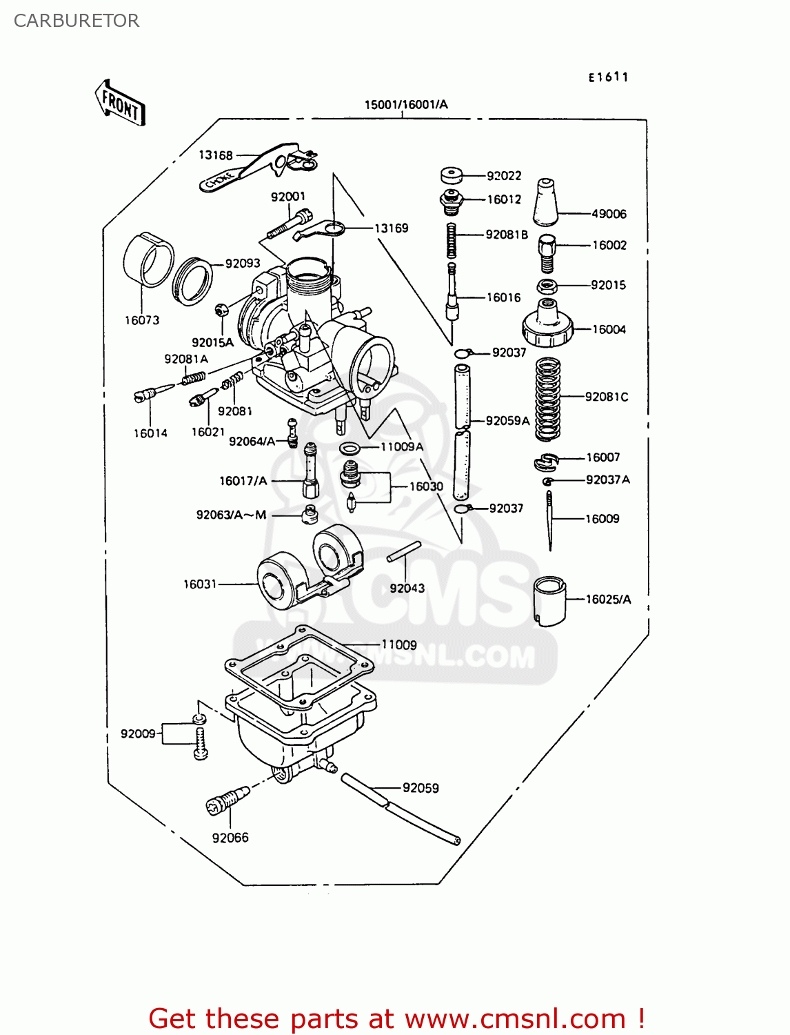 CARBURETOR AR50C7 1989 EUROPE UK NL GR SA