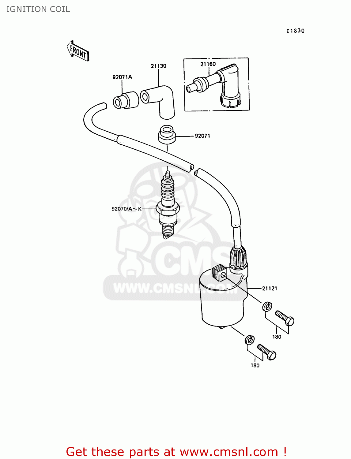 IGNITION COIL AR50C7 1989 EUROPE UK NL GR SA