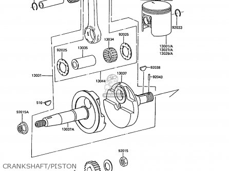 CRANKSHAFT/PISTON - AR50C7 1989 EUROPE UK NL GR SA