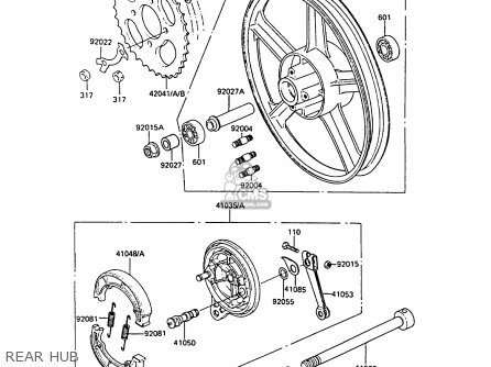 REAR HUB - AR50C7 1989 EUROPE UK NL GR SA