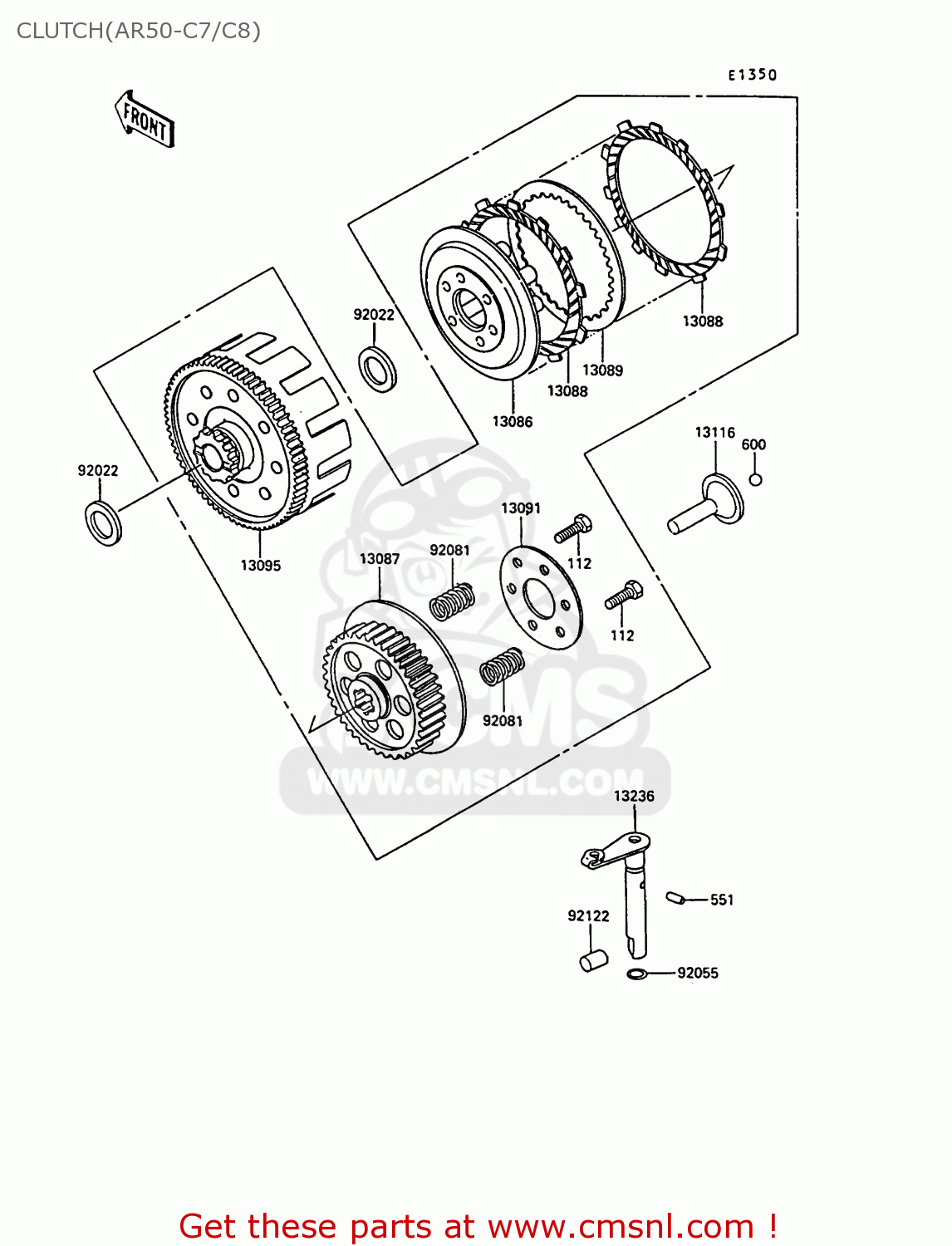 CLUTCH(AR50-C7/C8) AR50C8 1990 EUROPE UK NL GR SA
