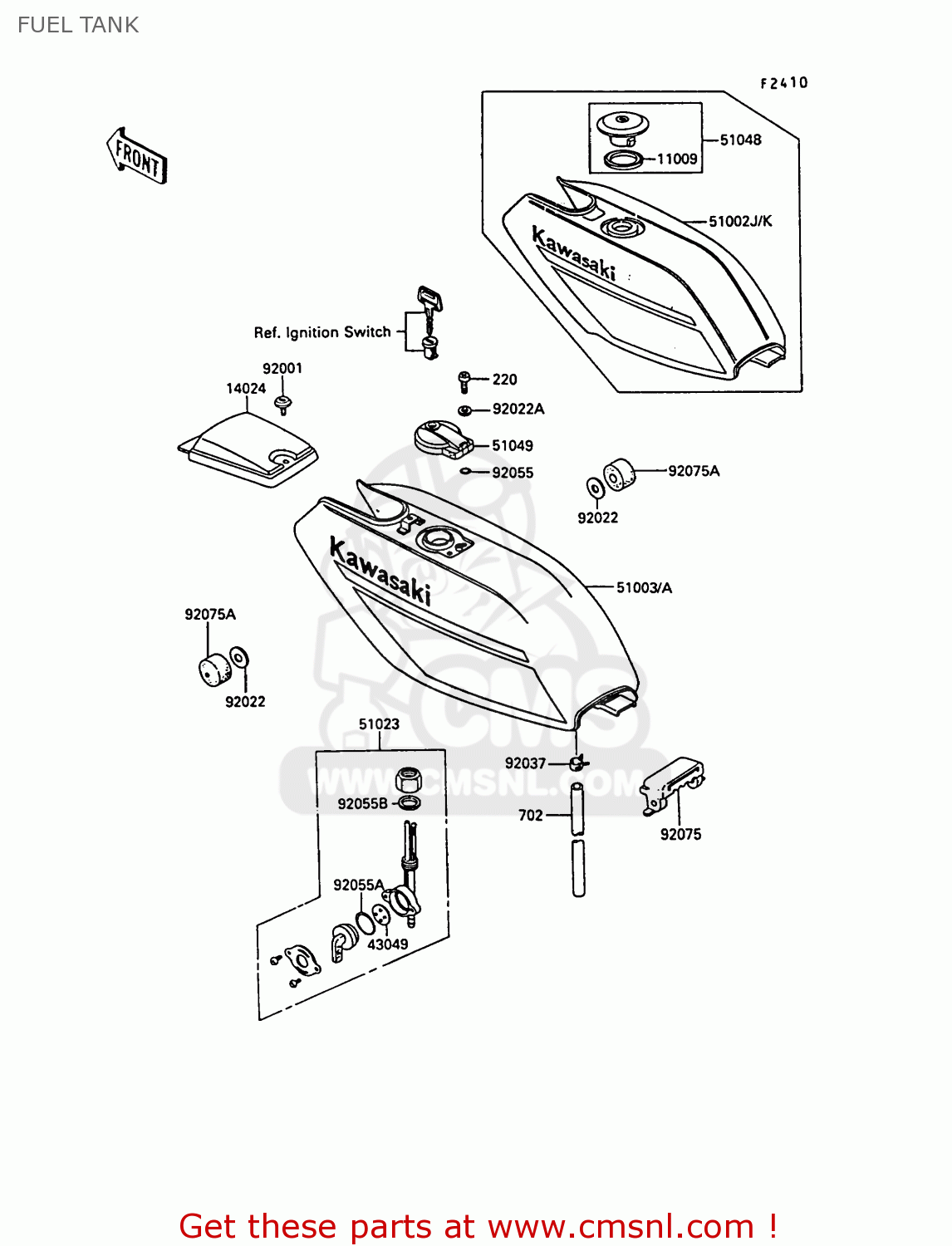 FUEL TANK AR50C8 1990 EUROPE UK NL GR SA