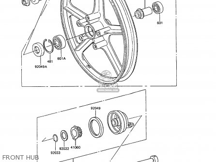FRONT HUB - AR50C8 1990 EUROPE UK NL GR SA