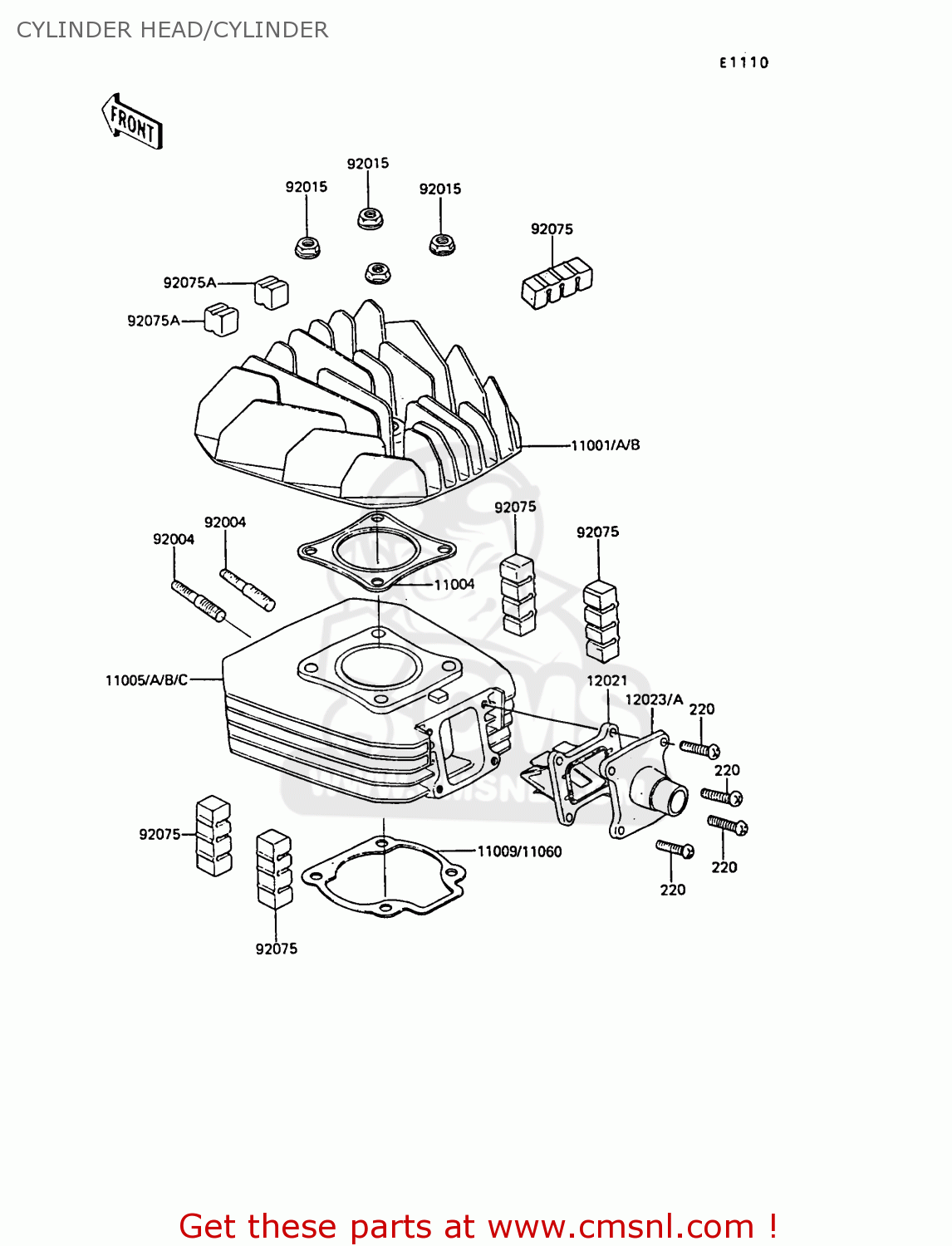 CYLINDER HEAD/CYLINDER AR50C9 1991 EUROPE UK NL GR