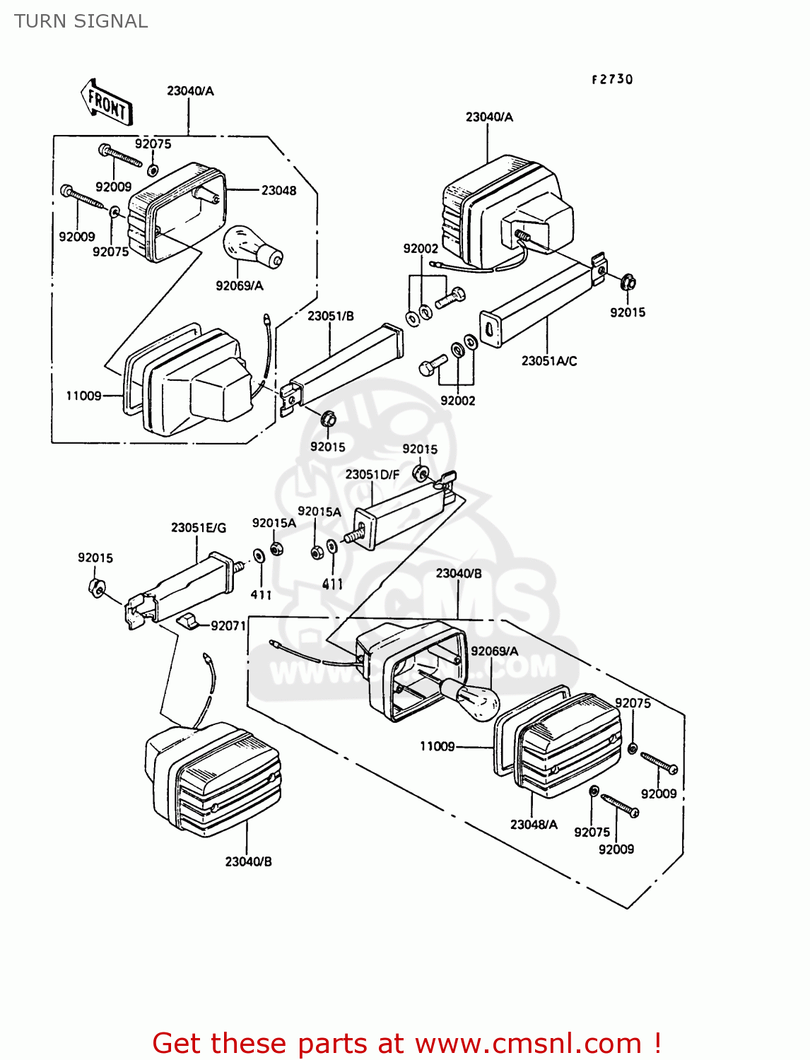 TURN SIGNAL AR50C9 1991 EUROPE UK NL GR