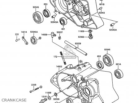 CRANKCASE - AR50C9 1991 EUROPE UK NL GR
