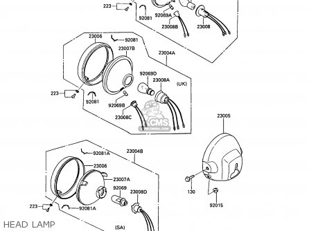 HEAD LAMP - AR50C9 1991 EUROPE UK NL GR