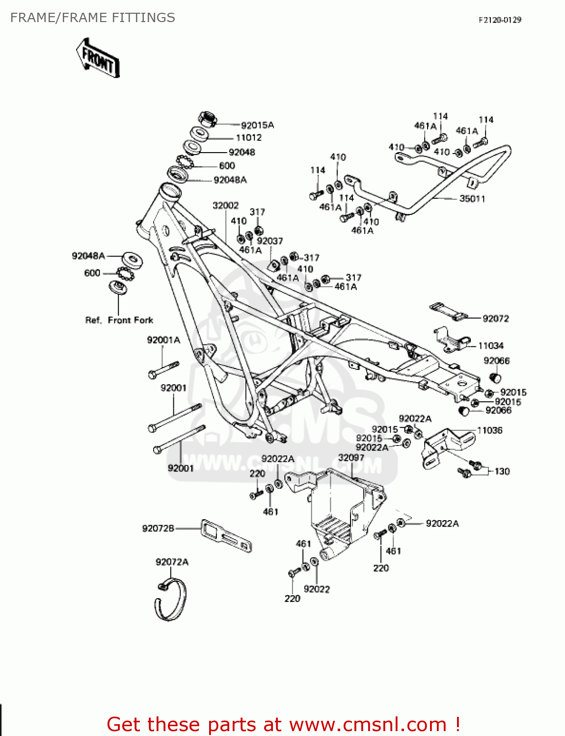 FRAME/FRAME FITTINGS AR80A1 1982 USA