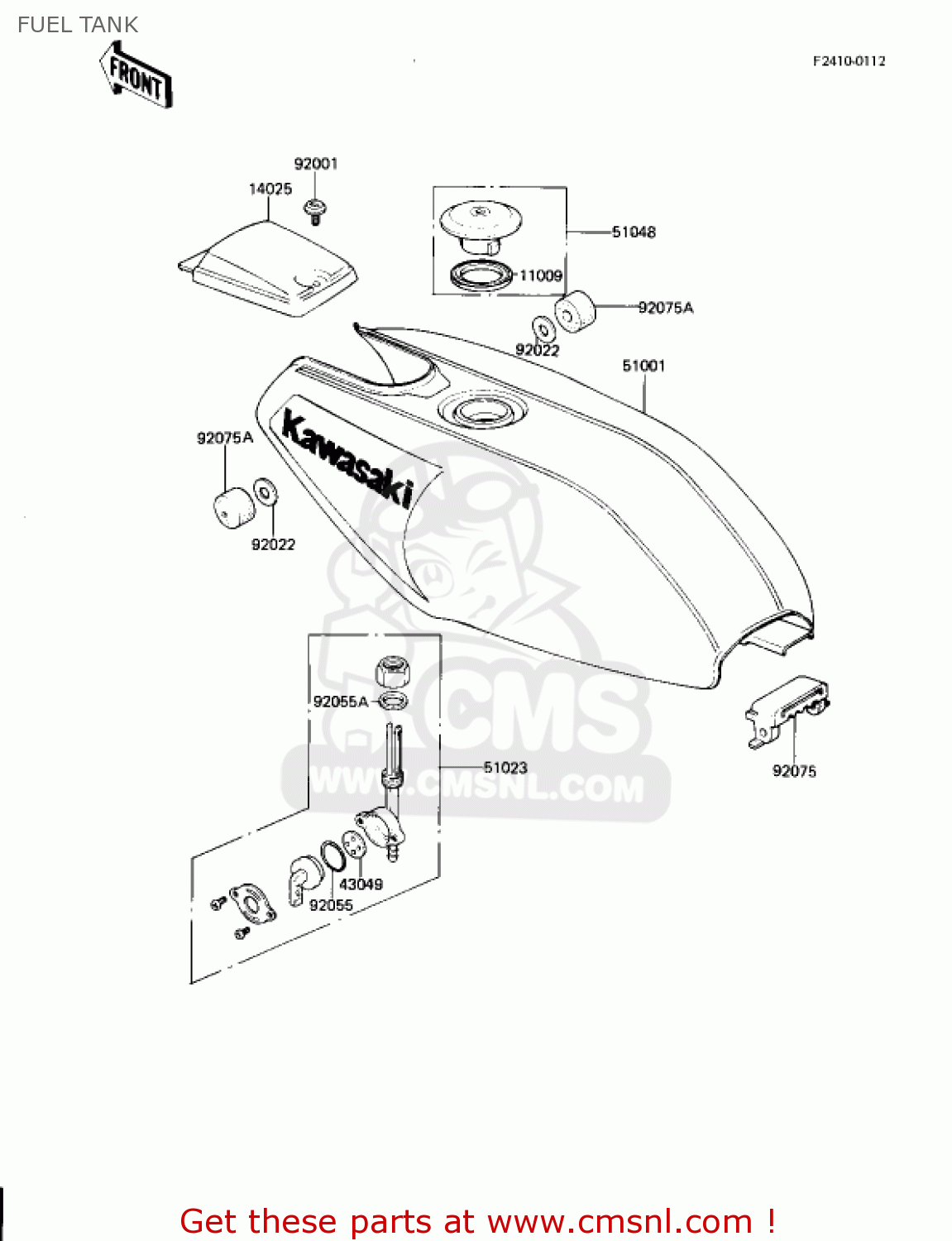 FUEL TANK AR80A1 1982 USA