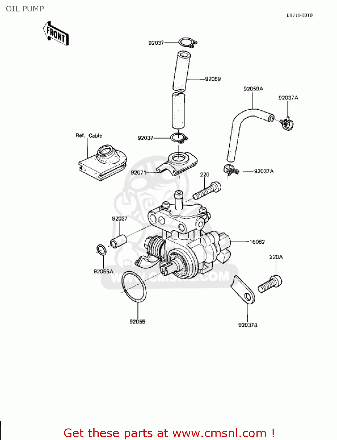 OIL PUMP AR80A1 1982 USA