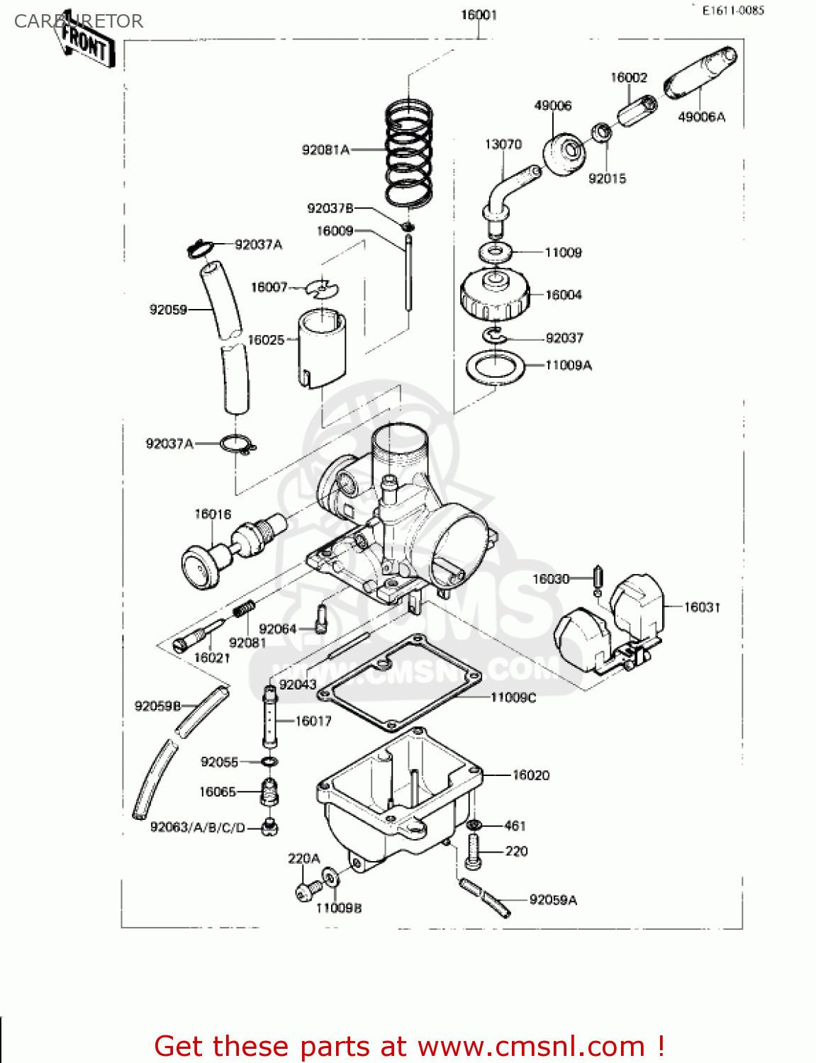 CARBURETOR AR80A1 1982 USA