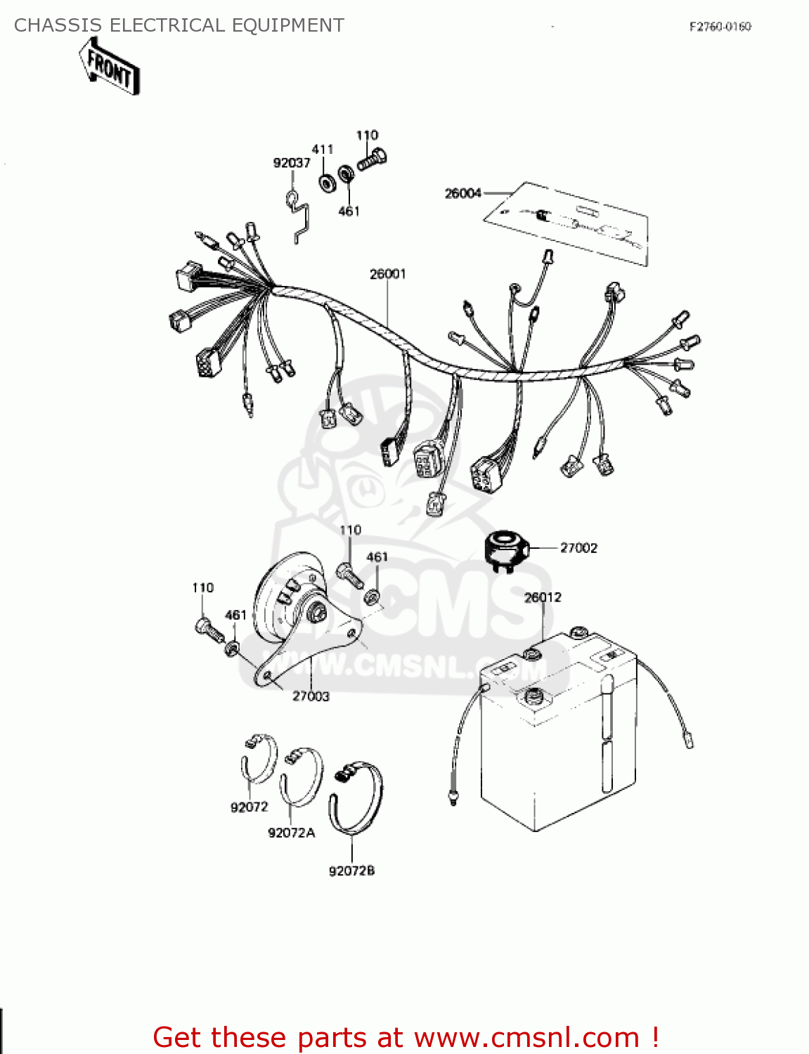 CHASSIS ELECTRICAL EQUIPMENT AR80A1 1982 USA