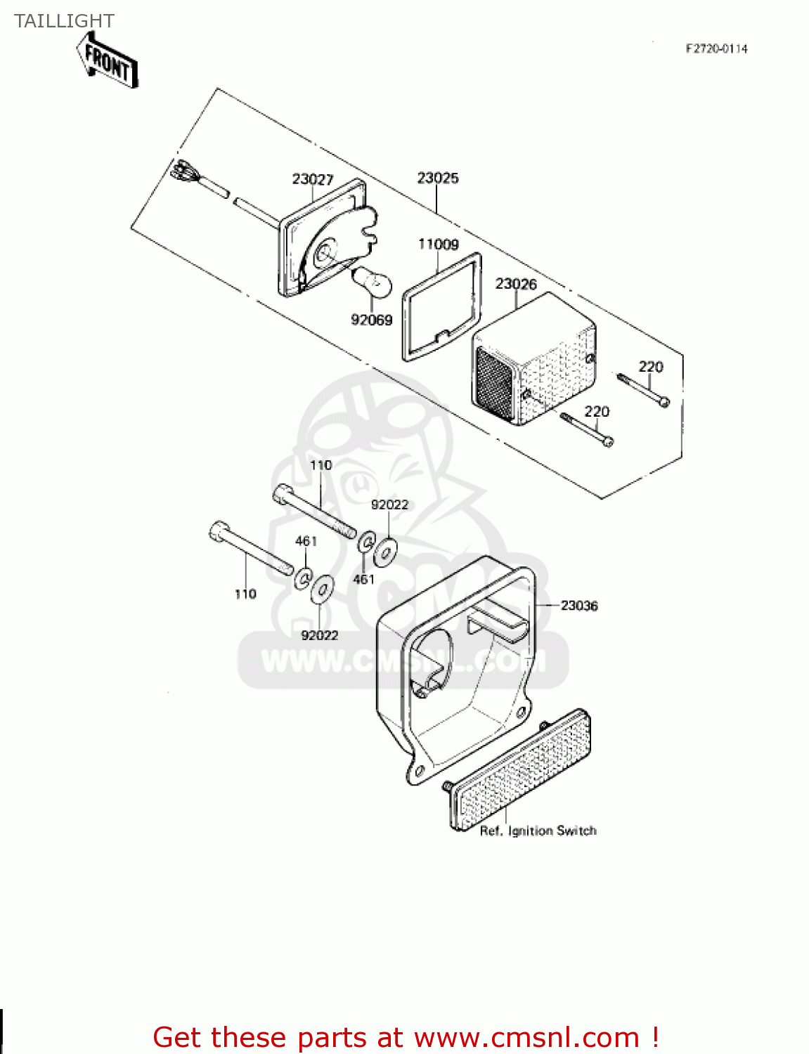 TAILLIGHT AR80A1 1982 USA