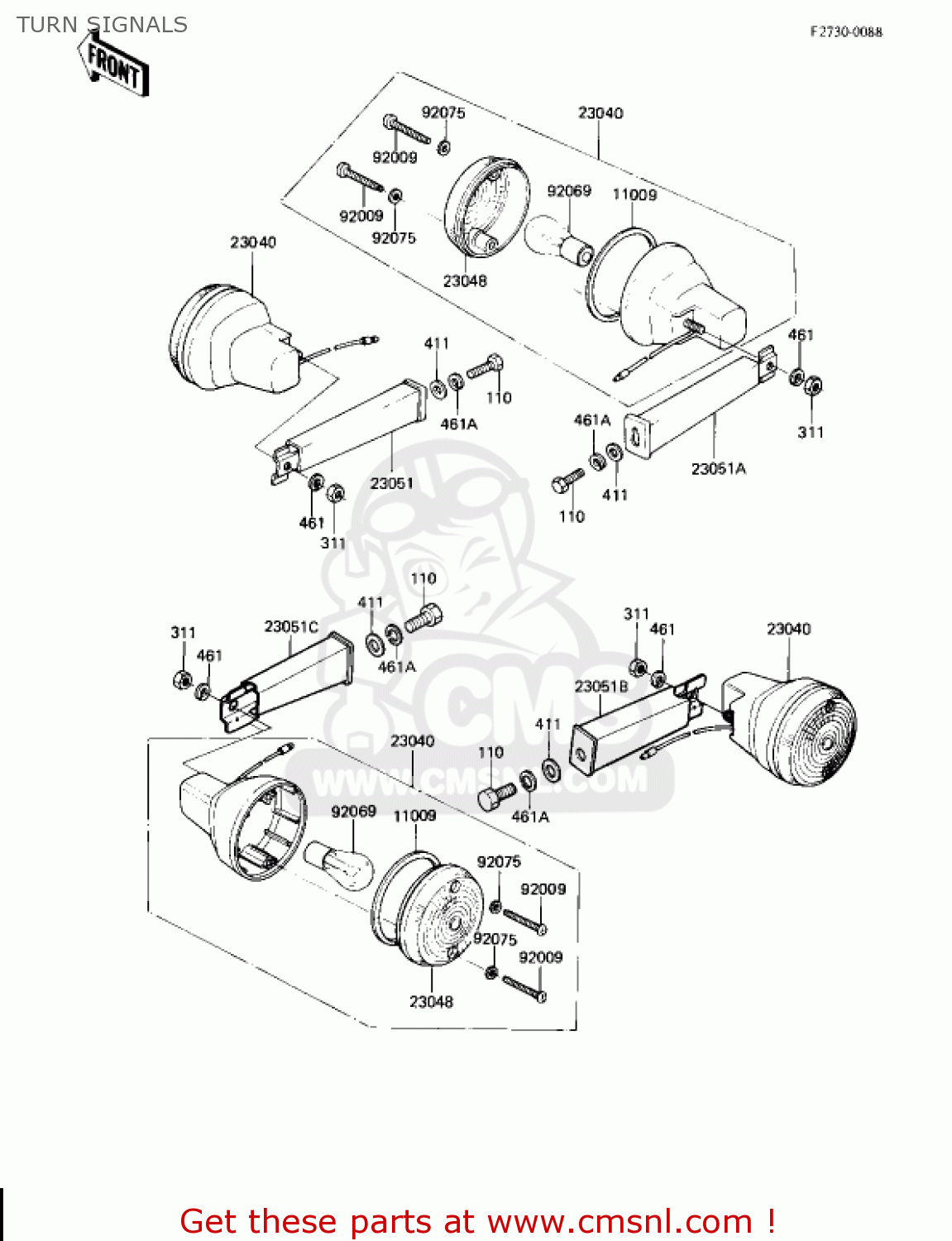 TURN SIGNALS AR80A1 1982 USA