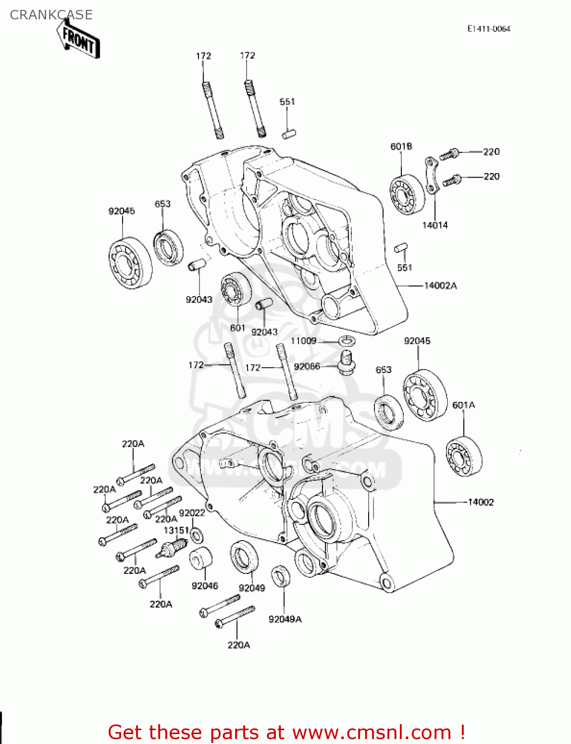 CRANKCASE AR80A1 1982 USA